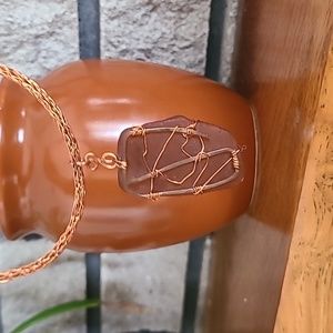 Beach Glass Necklace handmade